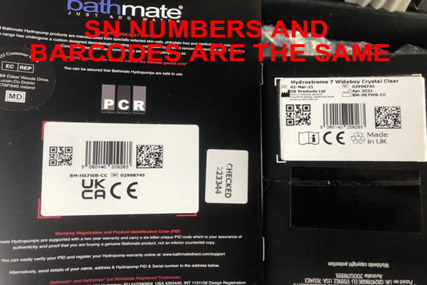 Sample Hydroxtreme 7 wide boy box barcode same user guide barcode